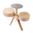 thumbnail image 2 of Pequeño juego de batería de madera para de 3 a 6 años de edad, instrumentos musicales que tocan , juguete de , gran regalo para Hugo Tambor para niños, 2 of 10