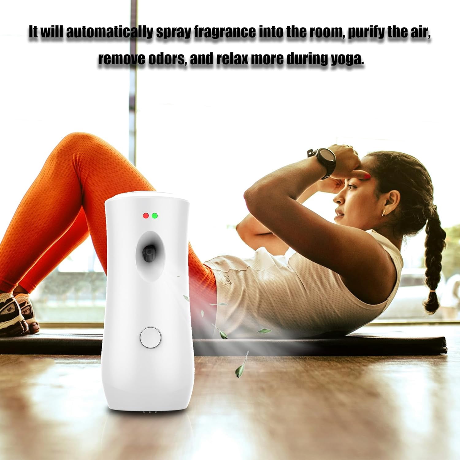 Oenbopo Automatic Air Freshener Spray Dispenser Wall Mount for Bedrooms Bathrooms Home Office(White)