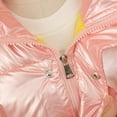 thumbnail image 4 of Vedolay Toddler Jacket Casual Button Down Overcoat Jackets Outwear Pink,140, 4 of 5