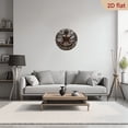 thumbnail image 6 of A 10-inch 2D flat "Zen Art Sculpture" wooden silent wall clock, featuring a serene design, is an excellent choice for Halloween/Easter/Christmas gifts and is suitable for modern home decoration art., 6 of 7