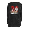thumbnail image 3 of VALMASS Women Merry Christmas Crewneck Warm Tops Plus Size Long Sleeve Winter Velvet Tops Thick Thermal Sweaters (2XL, G Black), 3 of 3
