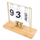 thumbnail image 3 of Bear Wooden Metal Flip Calendar Daily Flip Calendar Reusable Perpetual Calendar Desktop Flip Calendar for Office Dormitory Wood Color Swing, 3 of 4