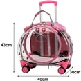 thumbnail image 5 of Airline Approved Cat Carrier with Wheels Designed for Small Dogs/Cats with Adjustable Safety Rope & Removable Wheels, 5 of 9