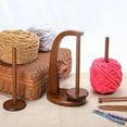 thumbnail image 6 of Artowell Bamboo Yarn Holder with Magnetic Spindle, Tangle-Free Wooden Thread Organizer Stand for Knitting & Crochet (Walnut), 6 of 6