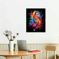 thumbnail image 2 of COMIO  - Music Wall Art Modern Musical Note Canvas Prints Beautiful Notes Beating on Staff Picture Decor Artwork for Party Home Living Room Bedroom, 2 of 4