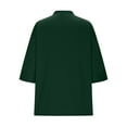 thumbnail image 6 of BXINGOHAI Women's Long Sleeve Button Down Crew Neck Classic Sweater Knit Cardigan Green S, 6 of 7