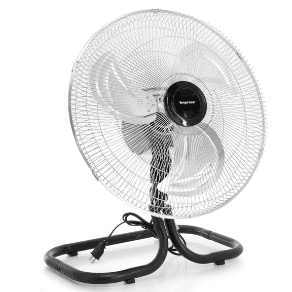 18-Inch 2-in-1 Hi-Speed Industrial Oscillating Fan Silver
