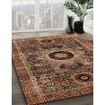 thumbnail image 2 of Ahgly Company Indoor Square Abstract Red Abstract Area Rugs, 5' Square, 2 of 6