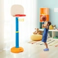 thumbnail image 2 of Costway Kids Children Basketball Hoop Stand Adjustable Height 47''-63''Indoor Outdoor Sports Toy, 2 of 8