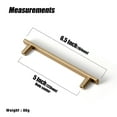thumbnail image 4 of Goo-Ki 5"(128 mm) Hole Centers Luxurious & Sturdy Zinc Alloy Cabinet Handls,Champagne Bronze Cabinet Pulls for Kitchen,Drawer,Cupboard & Wardrobe, 6 Pack, 4 of 7