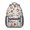 Baseballs and Caps, variant on Baseballs and Bats Light Gray Pattern Backpack for School, Cute School Bag with Adjustable Shoulder Straps and Padded Back, 15.3"x11"x6.7"