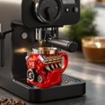 thumbnail image 4 of Taza de café con motor retro, de resina, mecánica, coleccionable, estilo steampunk 3D, para entusiastas de los coches., 4 of 7