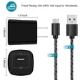 thumbnail image 6 of Fast Charger USB Wall Charger Type C Charger with 6FT Type C Cable Fast Charging Android Charger, USB C Charging Cable USB Cables for Samsung Galaxy, Android, Black, 6 of 8