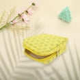 thumbnail image 3 of Bolsas de Maquillaje Viaje de Puntos Cuadrados Versátiles 1 Pc Únicas Amarillo Gris Poliéster, 3 of 5