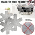 thumbnail image 4 of Pot Protectors TASTAN 3-Piece Stackable Pot Protector Set - Multi-Size Cookware Padding, Pan Bottom Scratch Prevention Mats for Kitchen Storage, Scratch Prevention, Grey, 4 of 8