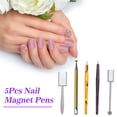thumbnail image 3 of Juego de herramientas de imán de uñas de 5 piezas con diseño de flor de doble cabeza TFixol  Bolígrafos de uñas, 3 of 7