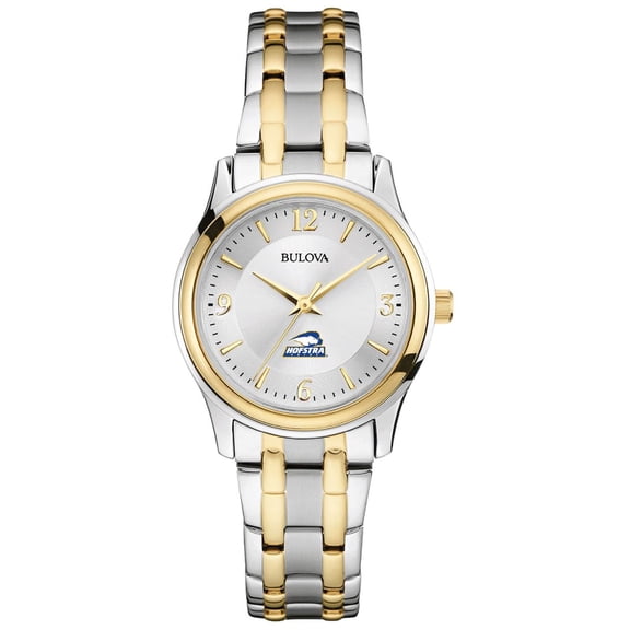 Women's Bulova Silver Hofstra University Pride Classic Two-Tone Round Watch