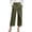 Army Green #12, variant on Wide Leg Pants for Women High Waisted Dressy Casual Wrap Button Front Trousers Irregular Hem Palazzo Business Pant with Pockets Blue 2XL