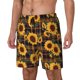 thumbnail image 1 of Fotbe Brown Blue Plaid Sunflower Traje de Baño para Hombre – Shorts de Natación de Secado Rápido con Forro y Bolsillos-XX-Large, 1 of 6