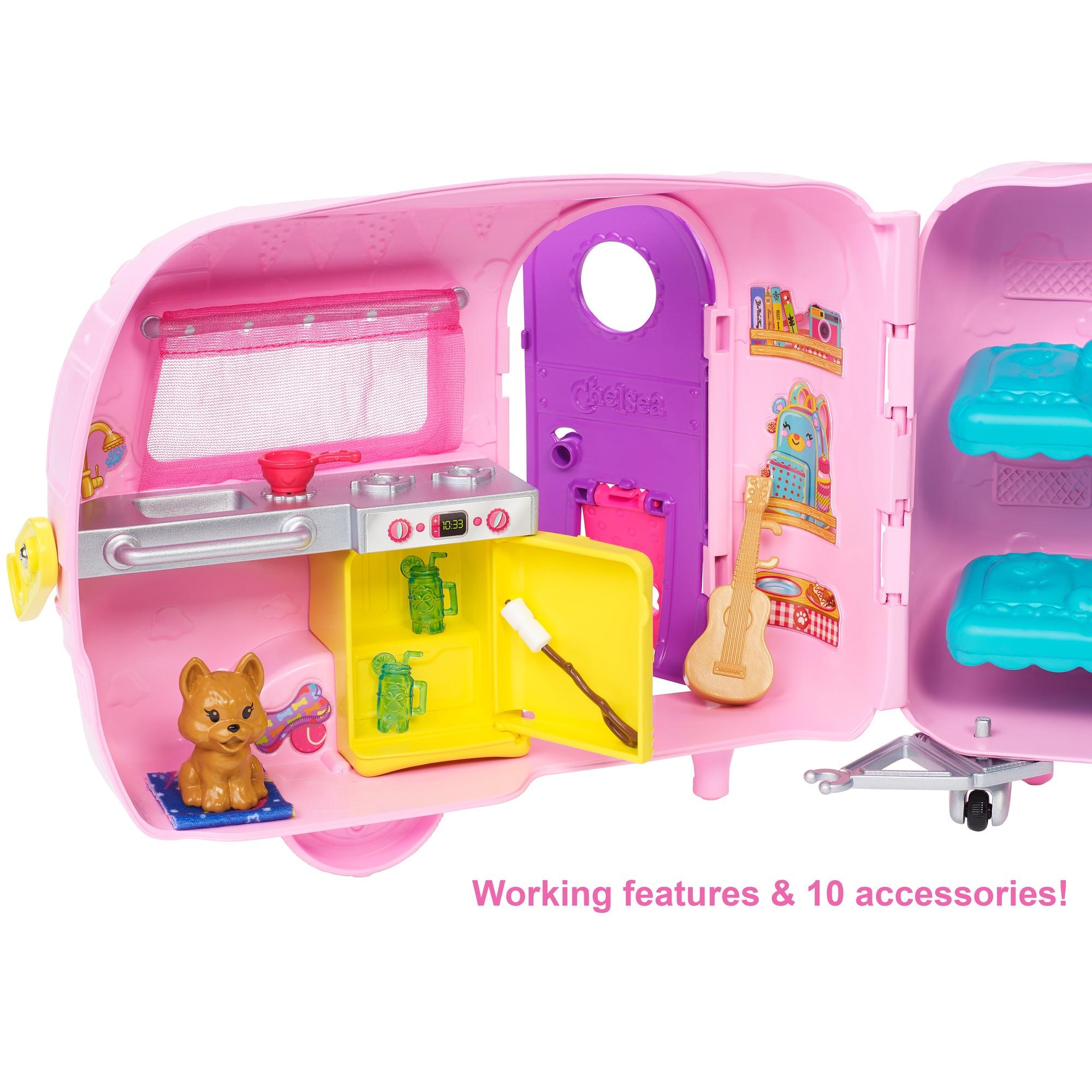 barbie club chelsea camping set