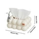 thumbnail image 3 of Fiudx Ofertas flash Artículos en oferta Caja de pañuelos Caja de papel para sala de estar Caja de almacenamiento para el hogar Mesa de centro Decoración de mesa Decoración Caja de pañuelos linda Caja, 3 of 7