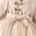 thumbnail image 5 of Tiijoy Infant Girls Long Sleeve Jacket Dress Fall Winter Mesh Princess Dress, Sizes 18-24M, 5 of 7
