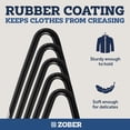 thumbnail image 5 of Zober Perchas para pantalones antideslizantes – Paquete de 20 perchas abiertas para pantalones y pantalones vaqueros para armario – Percha para ropa que ahorra espacio – Perchas de metal resistentes y, 5 of 5