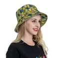 thumbnail image 6 of Sikiie Retro Boho Elephants Reflective Double-Sided Bucket Hat, Sun Hat, for Gardening, Beaching, Camping, Hiking, Fishing, 6 of 6