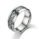 thumbnail image 1 of Anillo de acero de titanio con patrón de dragón, pieza de dragón, anillo de joyería luminosa con incrustaciones de diamantes, anillo de acero inoxidable, 1 of 6