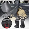 thumbnail image 4 of Wmool 2Black Carbon Fiber Auto Back Seat Headrest Hooks Storage Car Accessories, 4 of 8