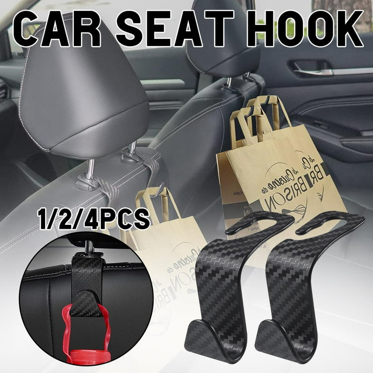 Car Hook Car Seat Hook Car Carbon Fiber Pattern Hook Seat Hook Back Hidden  L6V6 