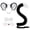 Black-4Pcs, variant on Animal Furry Mouse Ears Headband Tail Set,Faux Fur Hamster Headwear Accessory for Halloween Christmas Party