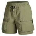 thumbnail image 5 of Mens Casual Shorts - Men's Hiking Cargo Shorts Outdoor Casual Work Hiking Shorts Summer Lightweight Quick Dry Shorts Outdoor Hiking Shorts with Pockets, 5 of 7