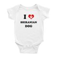 thumbnail image 1 of I Heart Shiranian Dog Funny Baby Bodysuits, 1 of 5