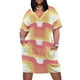 thumbnail image 2 of Vestido de noche Sherbet Wave para mujer, largo ancho con refuerzos, moderno, corto y desenfadado., 2 of 7