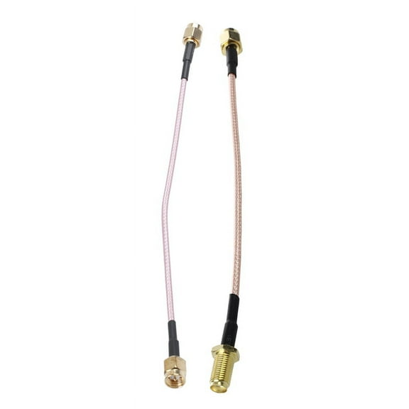 1Pcs SMA Male To SMA Female Coax Pigtail Cable 15Cm & 1Pcs 6.5 Inch Length SMA Male To SMA Male Connector Pigtail Cable