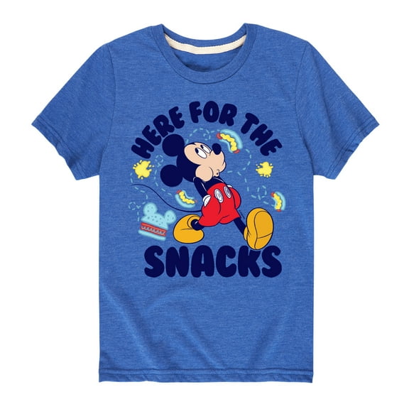 Mickey & Friends - Here For The Snacks - Toddler And Youth Short Sleeve Graphic T-Shirt