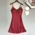 thumbnail image 4 of GATXVG Womens Short Satin Robes Nightgowns Sets, 2Pcs Kimono Bathrobe & Mini Slip Dress Sleepwear Set, Bride Bridesmaids Robe Dressing Gown, Lace-Trim Sexy Spa Pajamas Soft Comfy, 4 of 6
