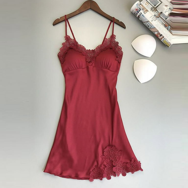 Odeerbi Women's Lingerie Dress Set Valentine's Day Lingerie Silk Lace Robe Dress Nightdress Sleepwear Kimono Set Burgundy - Walmart.com Odeerbi Women's Lingerie Dress Set Valentine's Day Lingerie Silk Lace Robe Dress Nightdress Sleepwear Kimono Set Burgundy - Walmart.com