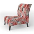 thumbnail image 3 of Designart « Coral Tranquility I » Fauteuil d'Appoint Rembourré à Motif de Corail Tropical - Fauteuil Tropical pour Chambre, 3 of 7