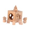 thumbnail image 2 of Clasificador de formas Juguete educativo de aprendizaje Reconocimiento de formas Juego de clasificación Regalos multiusos Caja de clasificación de Madera, 2 of 9