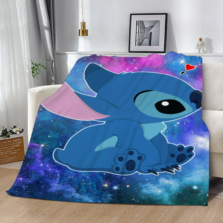 Cute Lilo & Stitch Blanket for Office, Bed, Sofa Durable Bed Blanket Valentines Day Gifts Blanket for Kids Girls Boys/XL-150*200cm, Other