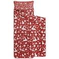 thumbnail image 2 of Red Christmas Silhouette Pattern Toddler Nap Mats for Kids Preschool,59"x22" Sleeping Mat Bag or Kids,Toddler Sleeping Bag,Toddler Nap Mat or Daycare, 2 of 6