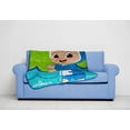 thumbnail image 2 of CoComelon JJ Shark Kids 46"x60" Plush Throw, 100% Microfiber, Green, 2 of 5
