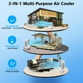 thumbnail image 6 of 3000CFM Swamp Cooler, Evaporative Air Cooler with Remote Control and 12H Timer, 4 Ice Packs, 3 Modes & Wind Speeds for Outdoor Indoor Use, 10.3 Gallon, 6 of 6