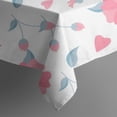 thumbnail image 6 of Floral Square Tablecloth 42x42in(107x107cm) – Waterproof Polyester Printed Table Cover, Wrinkle Resistant & Washable for Kitchen Dining Picnic Party Decor, Thanksgiving,Christmas, Spring,Flower, 6 of 6