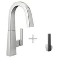 thumbnail image 2 of Moen S55005BL Nio Single Handle Bar Faucet in Matte Black, 2 of 7