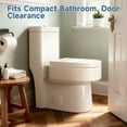 thumbnail image 3 of BCANHOME Compact One Piece Toilet,1.2/1.85GPF High-Efficiency Powerful Dual-Flush,Soft-Close Seat Lid,Modern Elongated Toilet Bidet Seat, Comfort Height,Space-Saveing for Small Bathrooms & Apartments, 3 of 21