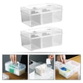 thumbnail image 3 of SHISUYAN 2Pcs Large Capacity Medicine Organizer Compartment Box Plastic Storage Container, 3 of 9