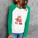 thumbnail image 2 of Tops de mujer Camisas Blusas Elegantes Camisas casuales de manga larga Cuello redondo de Navidad Ajuste ligero Túnica de otoño Top Otoño Odeerbi ODB-5, 2 of 6